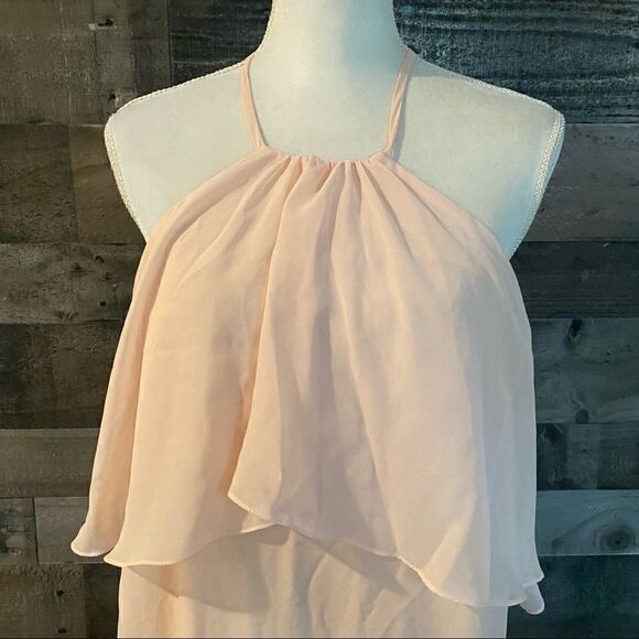 Nouvelle amsale cait halter chiffon flowy dress - Picture 6 of 7